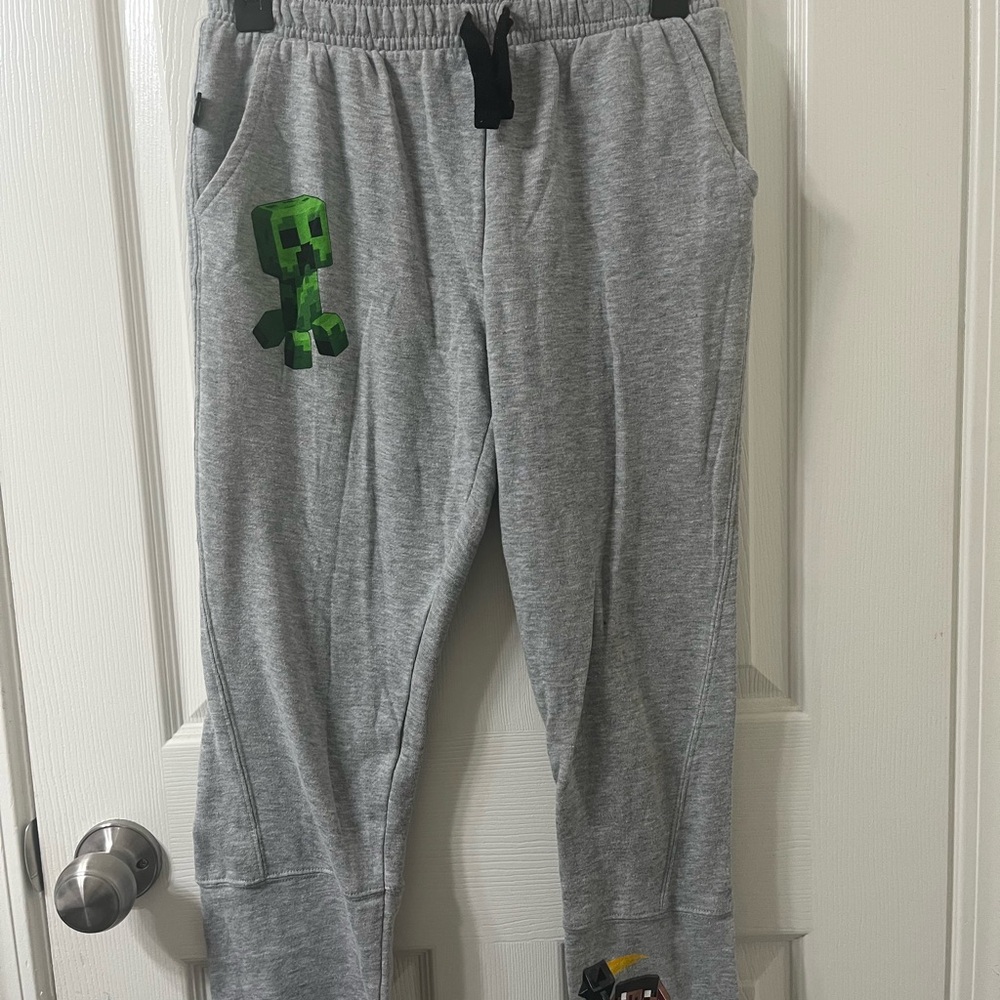 MAD Engine Gray Sweatpants with Green Character Design